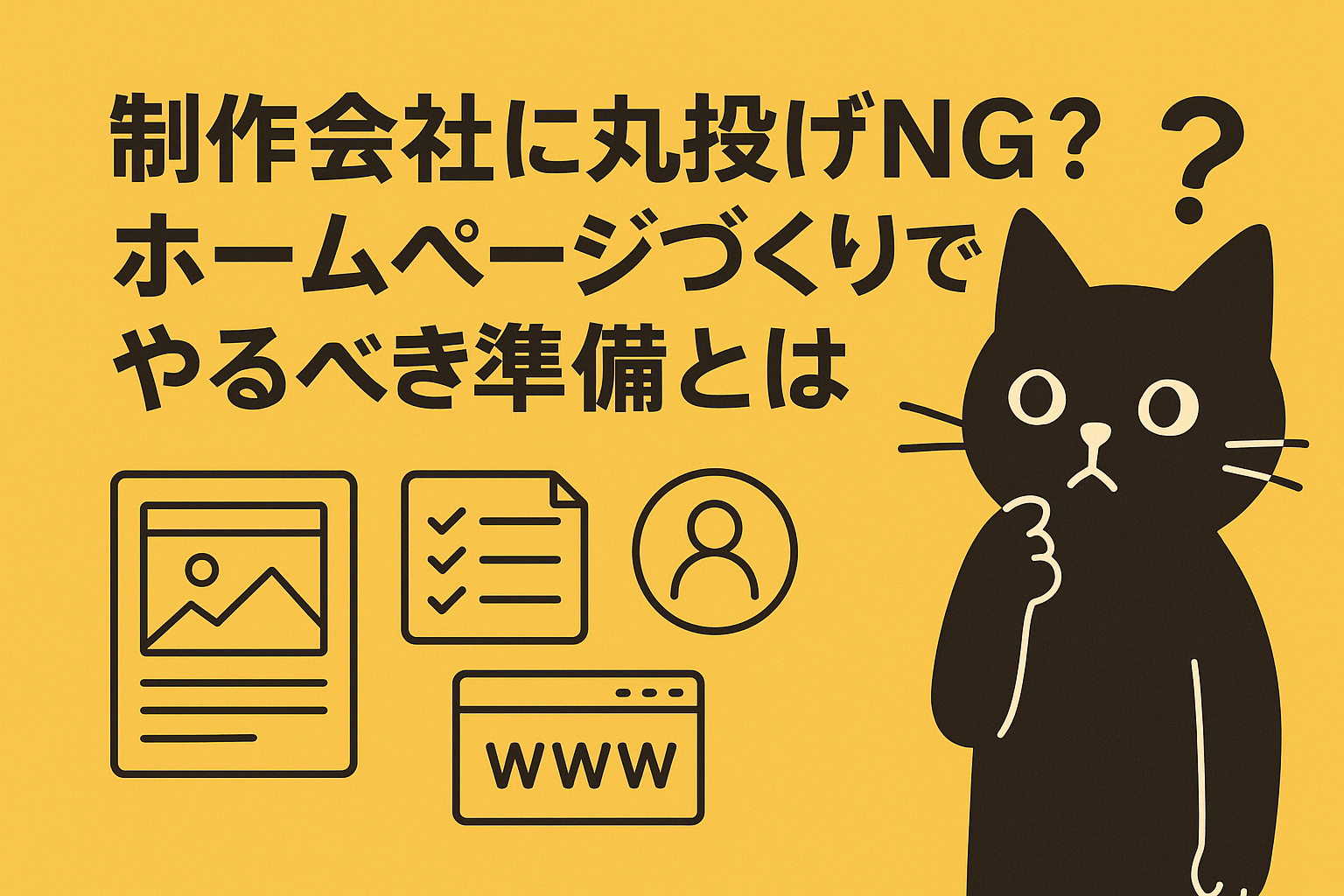 「制作会社に丸投げNG？ホームページづくりでやるべき準備とは」