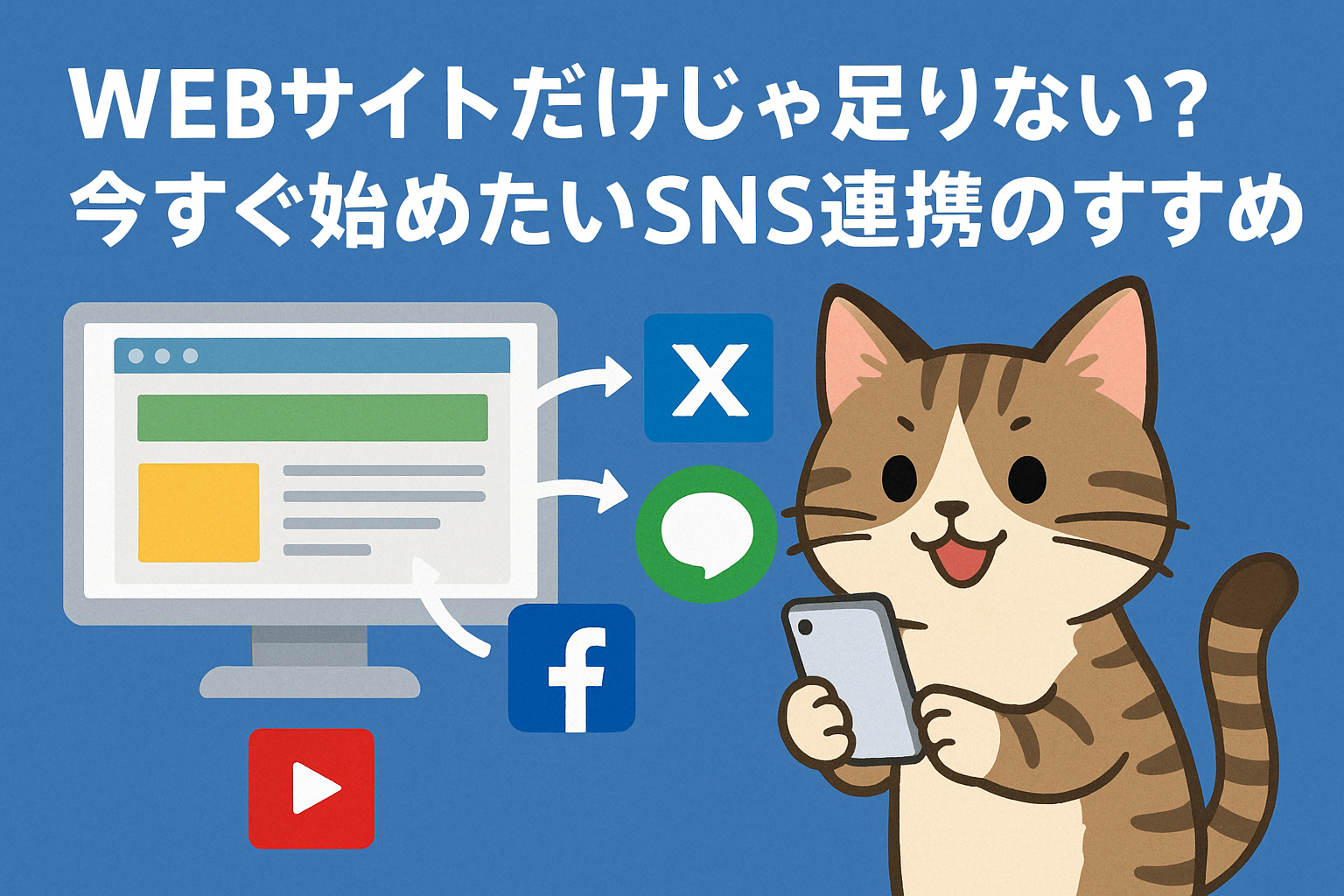 WEBサイトだけじゃ足りない？今すぐ始めたいSNS連携のすすめ