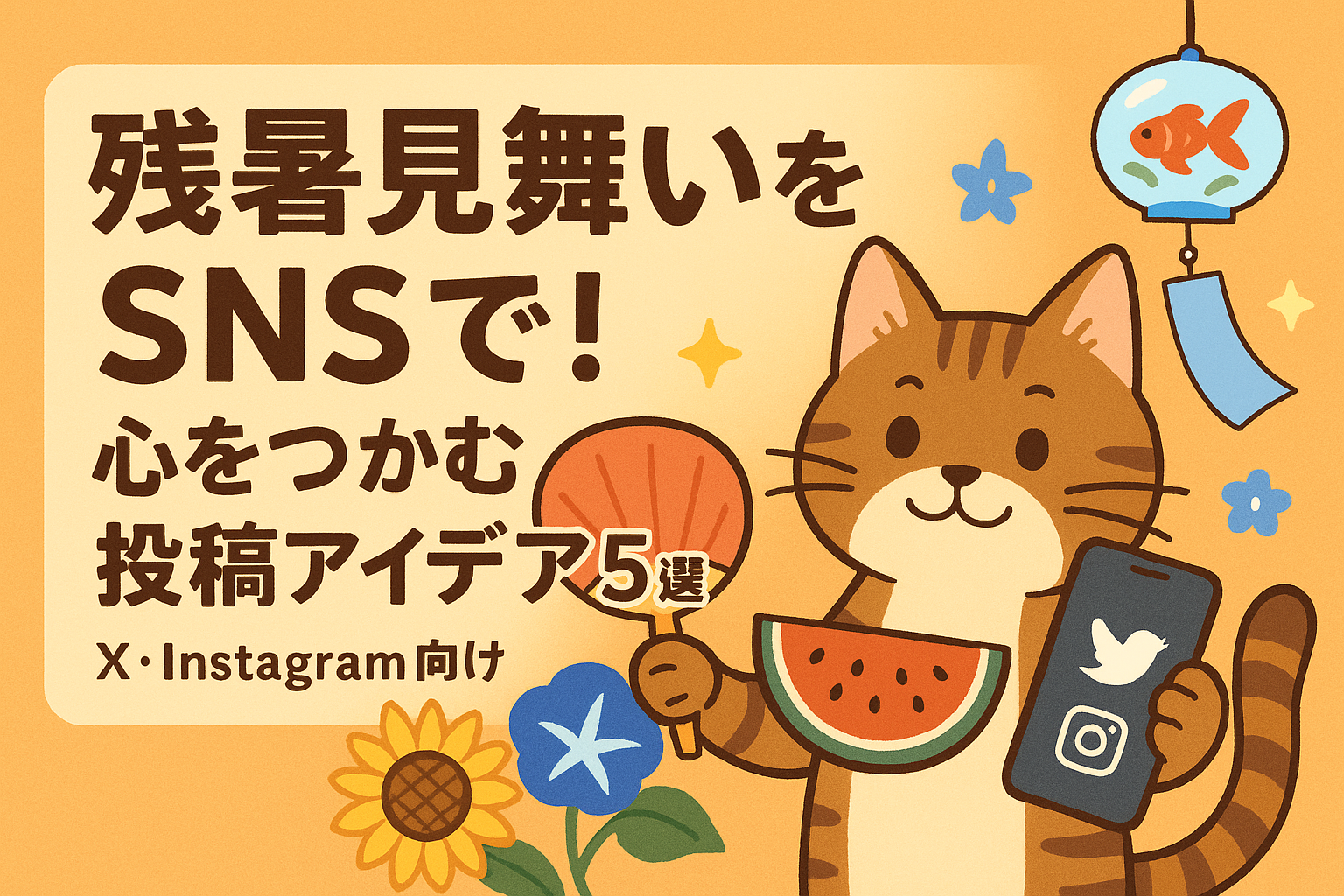 残暑見舞いをSNSで！心をつかむ投稿アイデア5選
