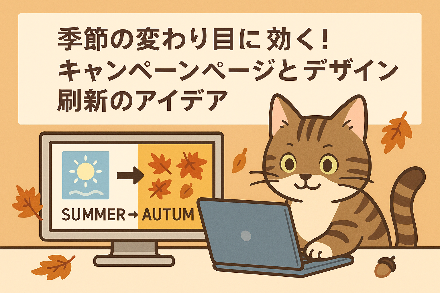 季節の変わり目に効く！キャンペーンページとデザイン刷新のアイデア