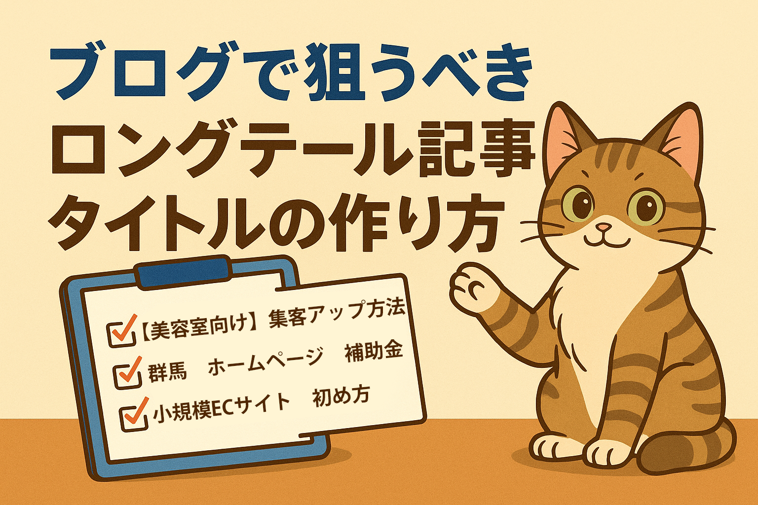 ブログで狙うべきロングテール記事タイトルの作り方