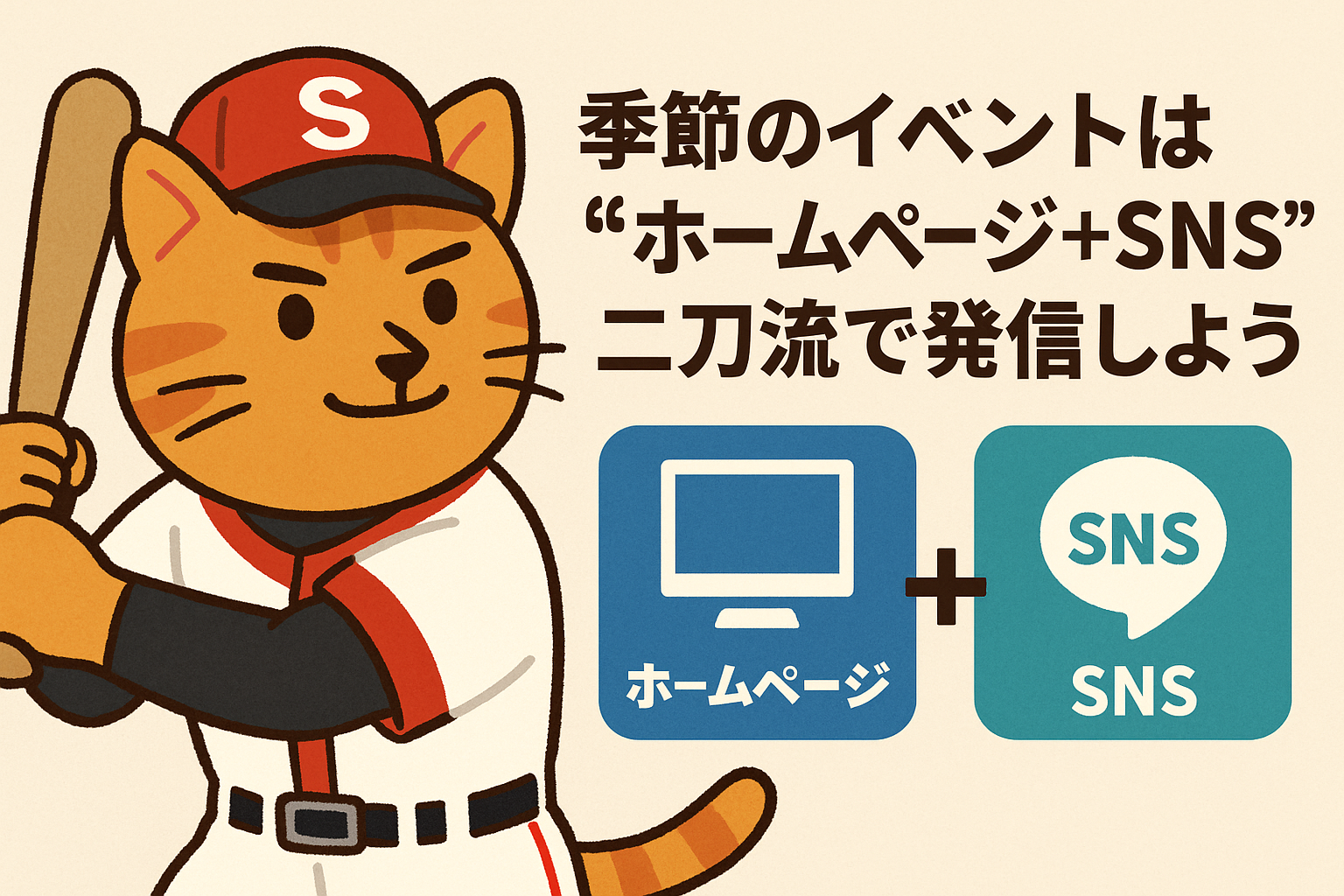 季節のイベントは“ホームページ+SNS”の二刀流で発信しよう