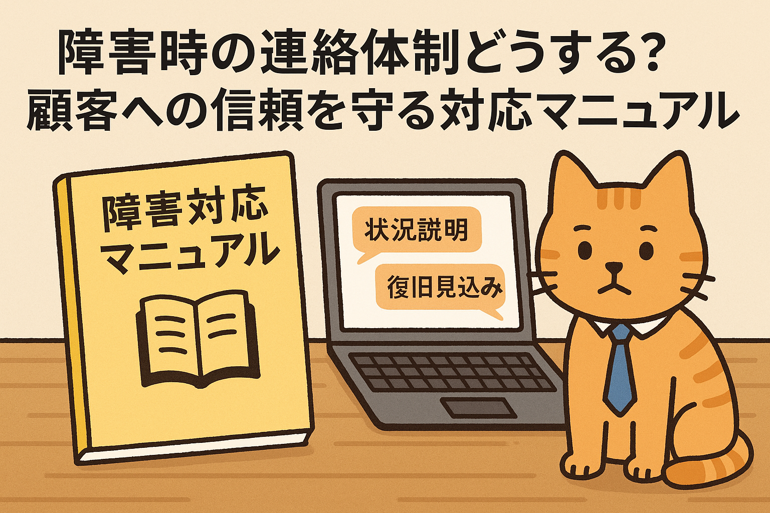 障害時の連絡体制どうする？顧客への信頼を守る対応マニュアル