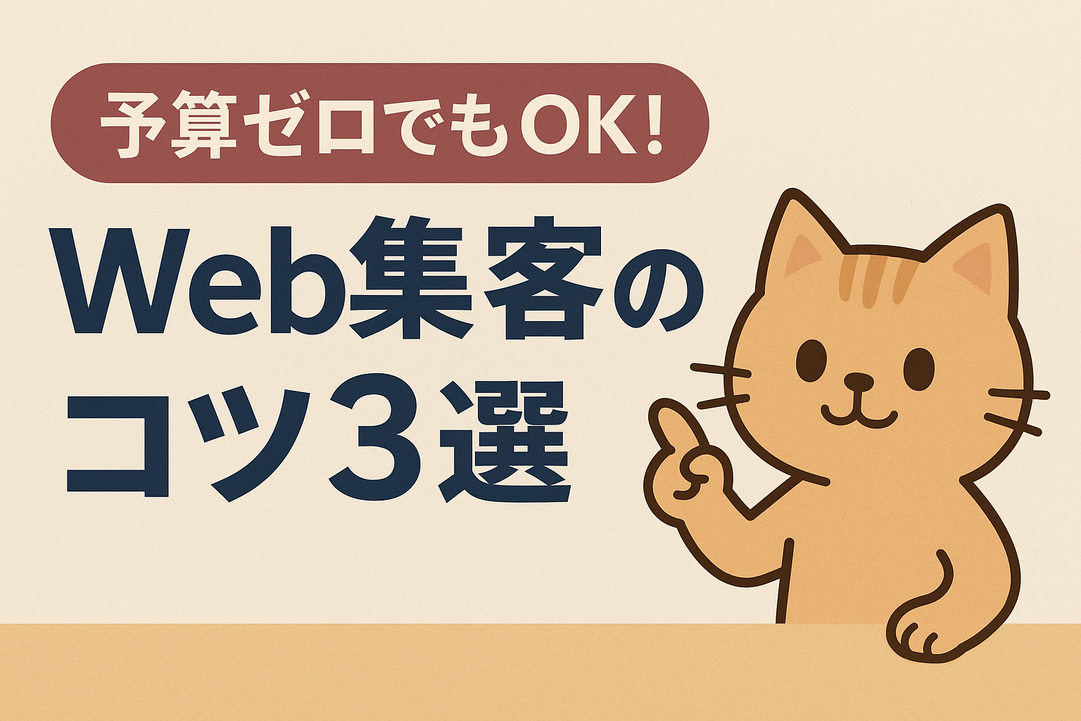 「予算ゼロ」でもOK！｜中小・零細企業が今日から始めるWeb集客のコツ3選