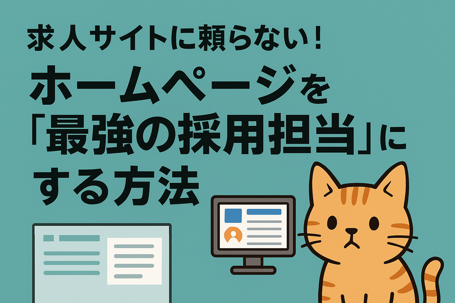求人サイトに頼らない！｜ホームページを「最強の採用担当」にする方法