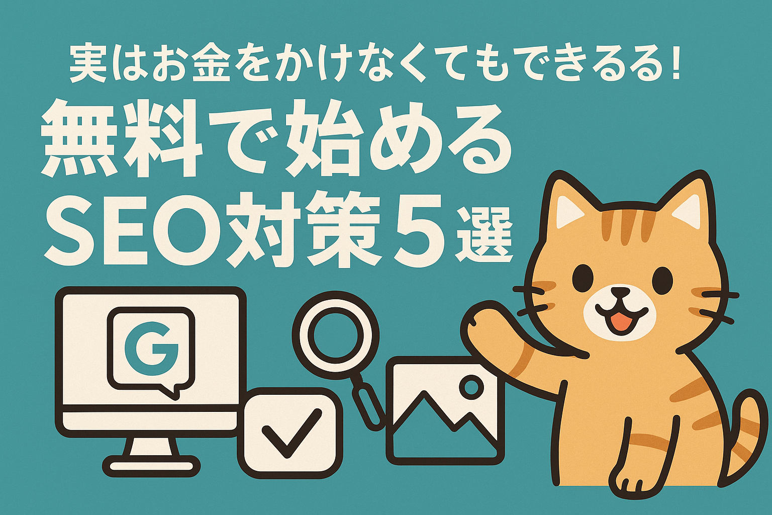 実はお金をかけなくてもできる！無料で始めるSEO対策５選