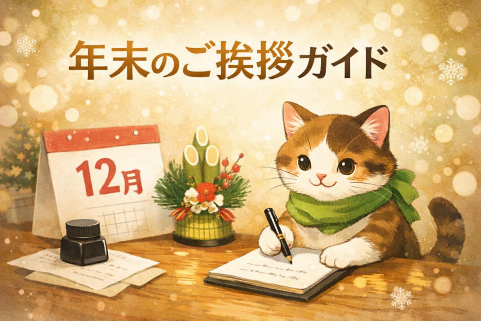 年末のご挨拶、何を書けばいい？そのまま使える“定番文例”付きガイド