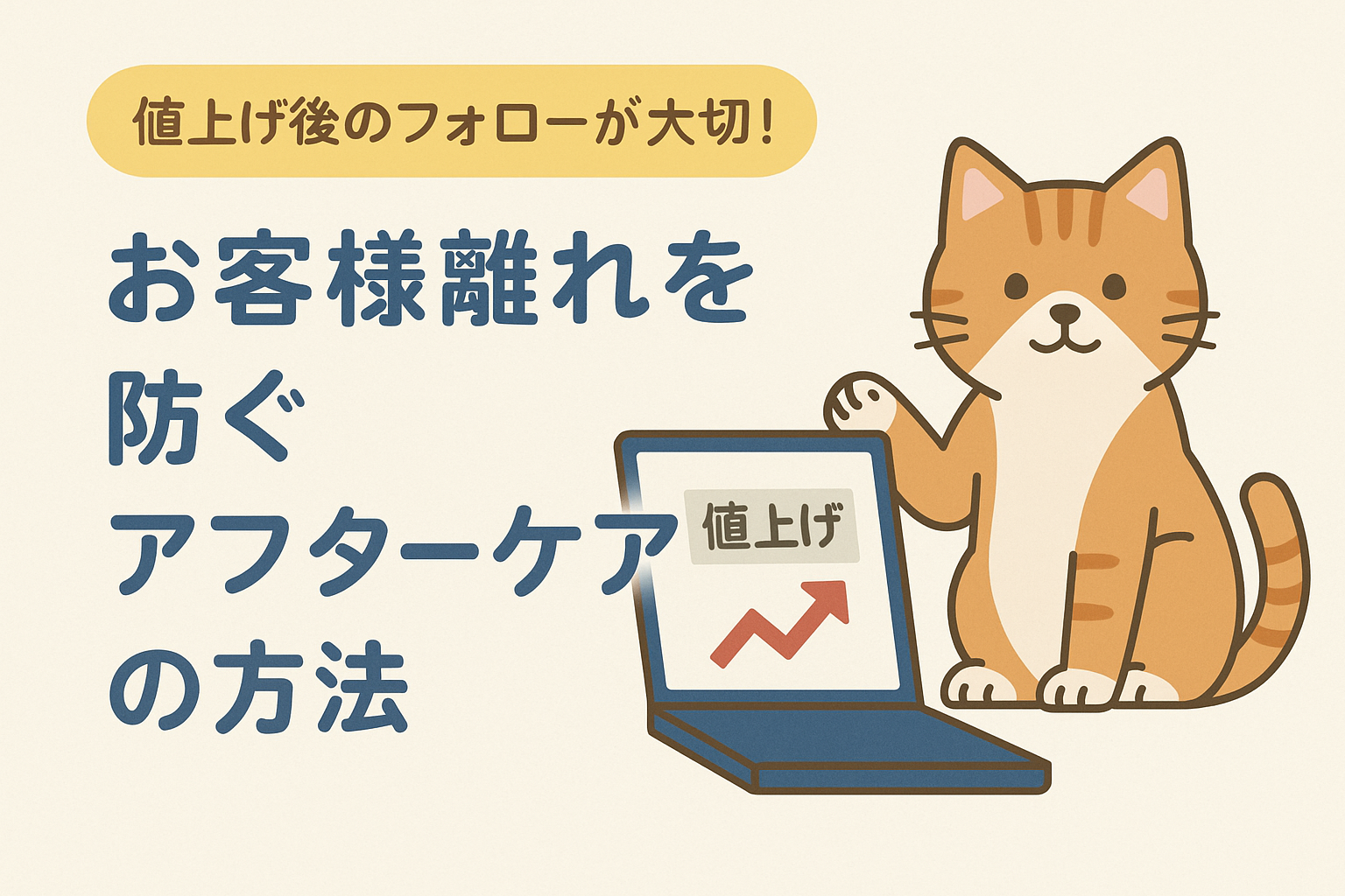 値上げ後のフォローが大切！お客様離れを防ぐアフターケアの方法