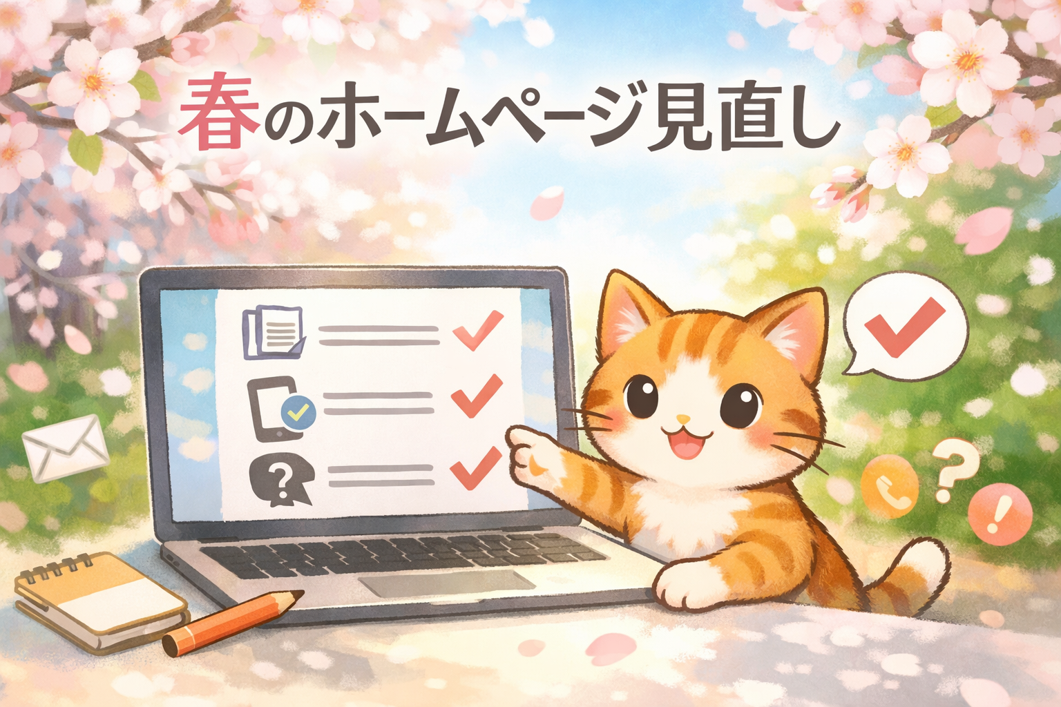 春商戦を逃さない！今のうちに見直したい。ホームページ3つの基本チェック