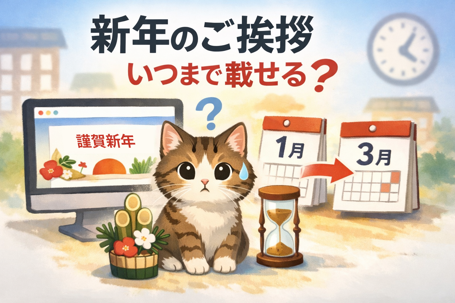 新年のご挨拶はいつまで載せる？意外と迷う掲載期間と更新タイミング