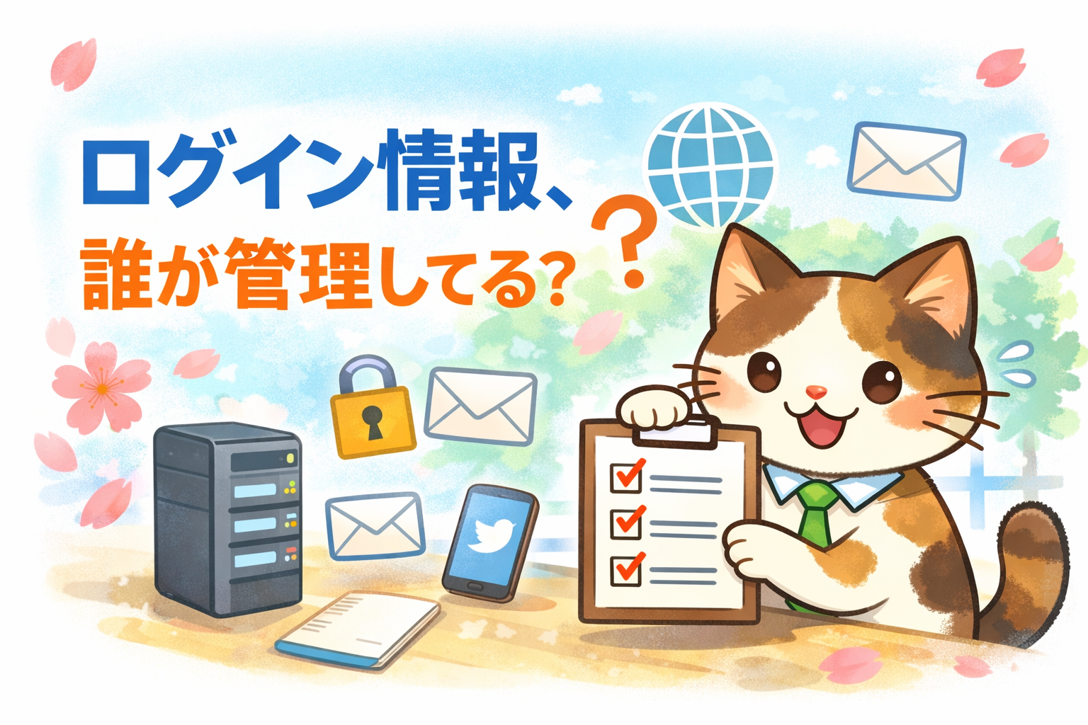 ログイン情報、誰が管理してる？ - 春の引き継ぎで必ず確認したいホームページ関連アカウント一覧