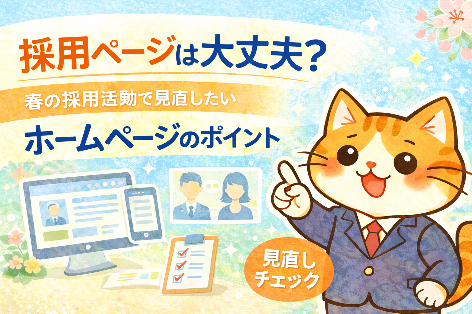 採用ページは大丈夫？春の採用活動で見直したいホームページのポイント