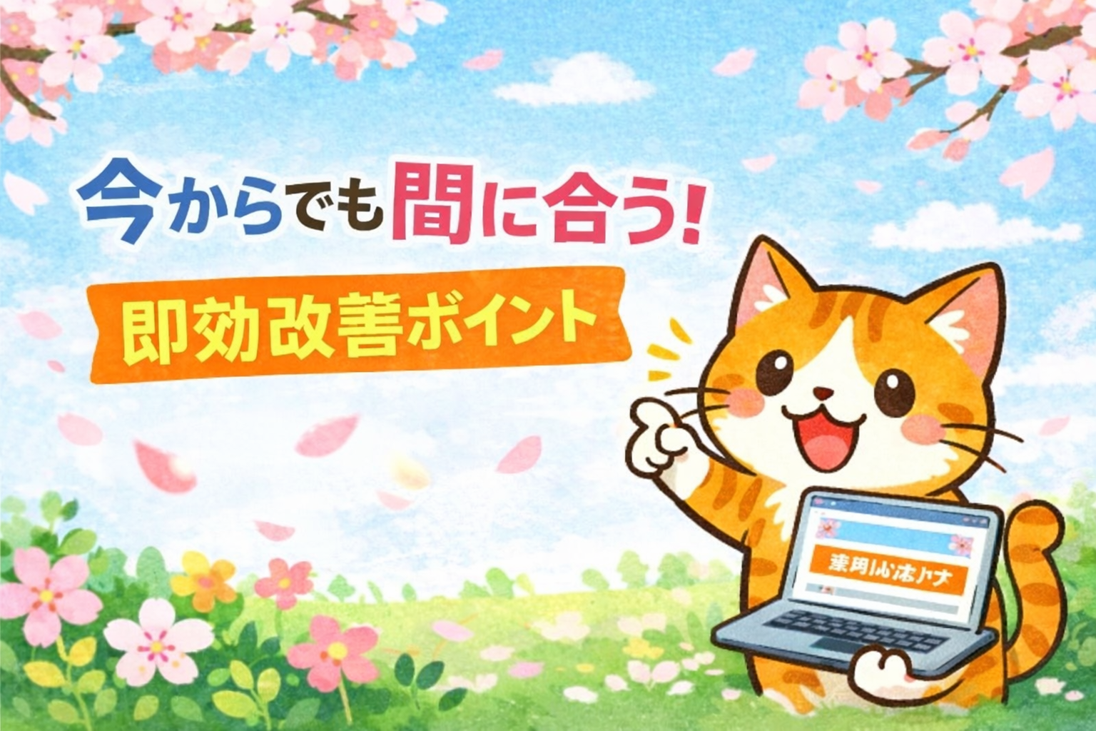 春商戦に間に合う？今からでもできるホームページの即効改善ポイント