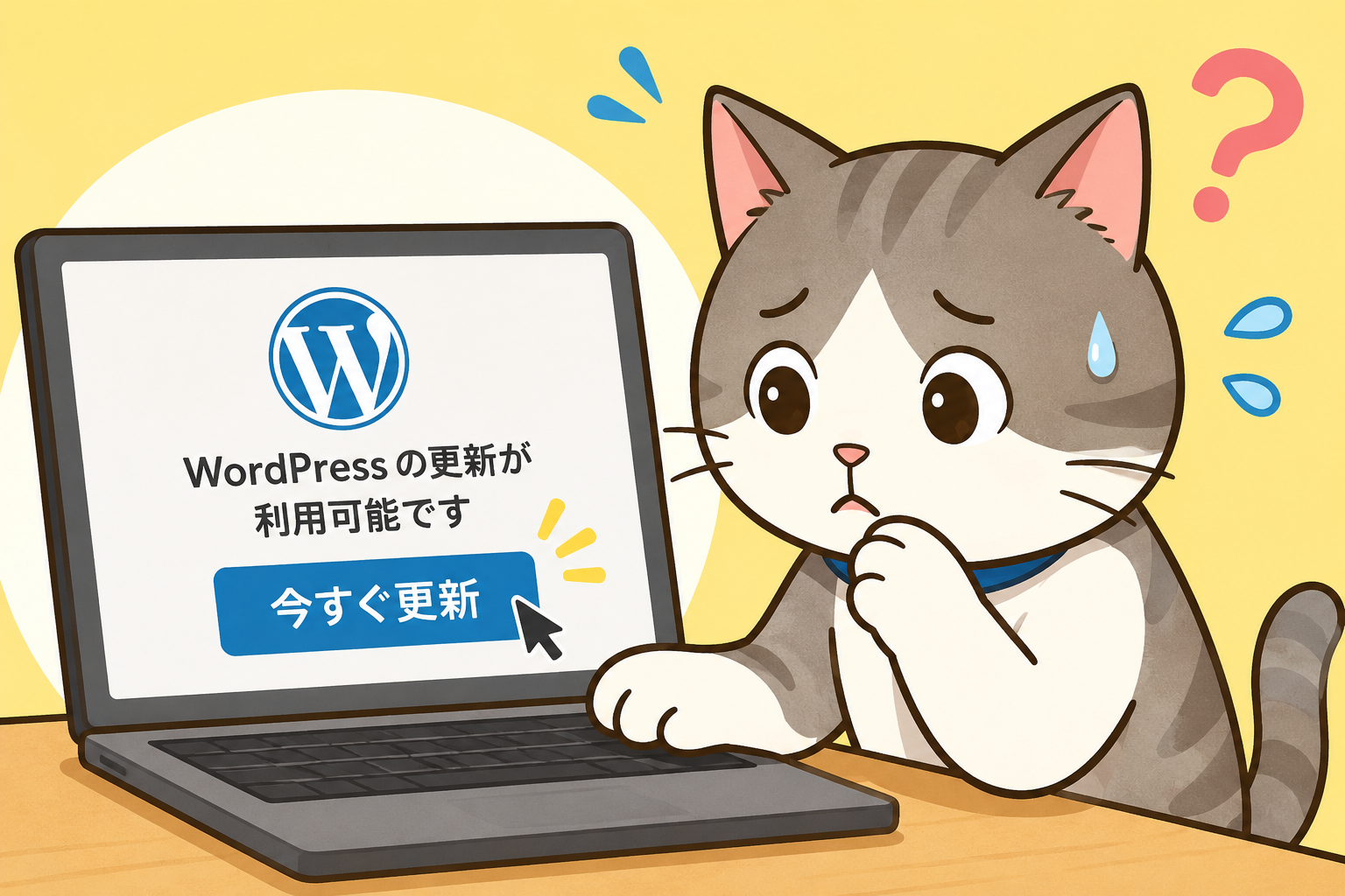 更新、怖くて止まっていませんか？ 「WordPressを更新したら表示が崩れた…」は実際によくある話です。 中小企業サイトで起きやすい原因と対策を整理しました。