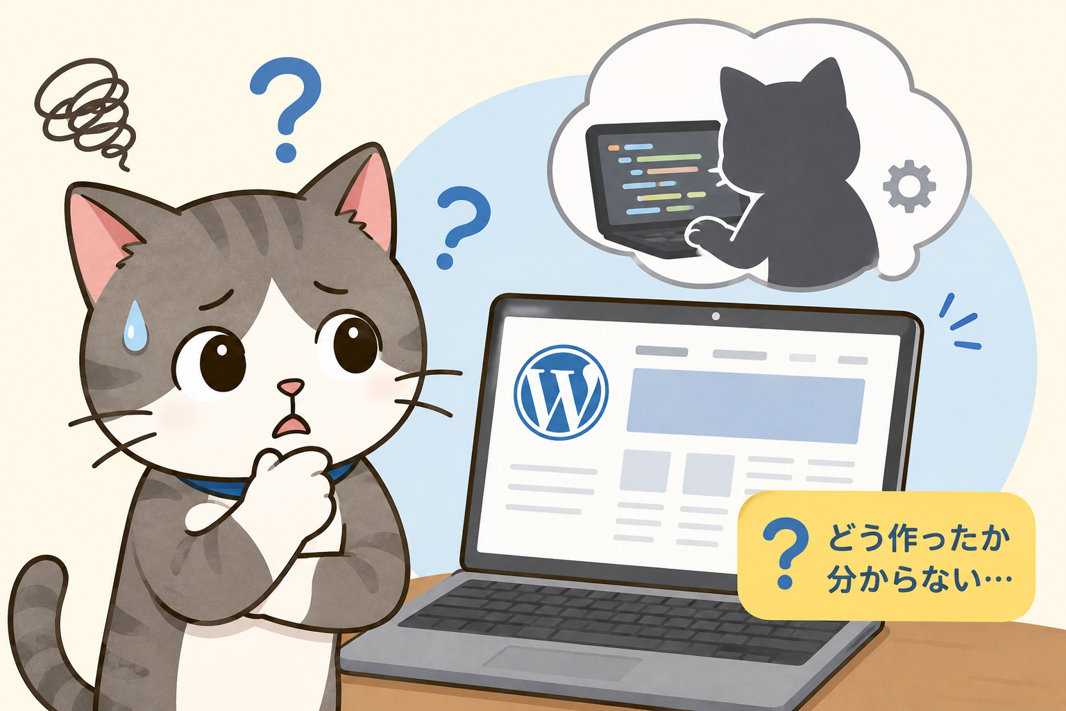 「前任者しか触れないWordPress」で困っていませんか？ 更新が怖い、でも放置も不安…。 保守契約で実際に行っている“安全確認”を、分かりやすく整理しました。