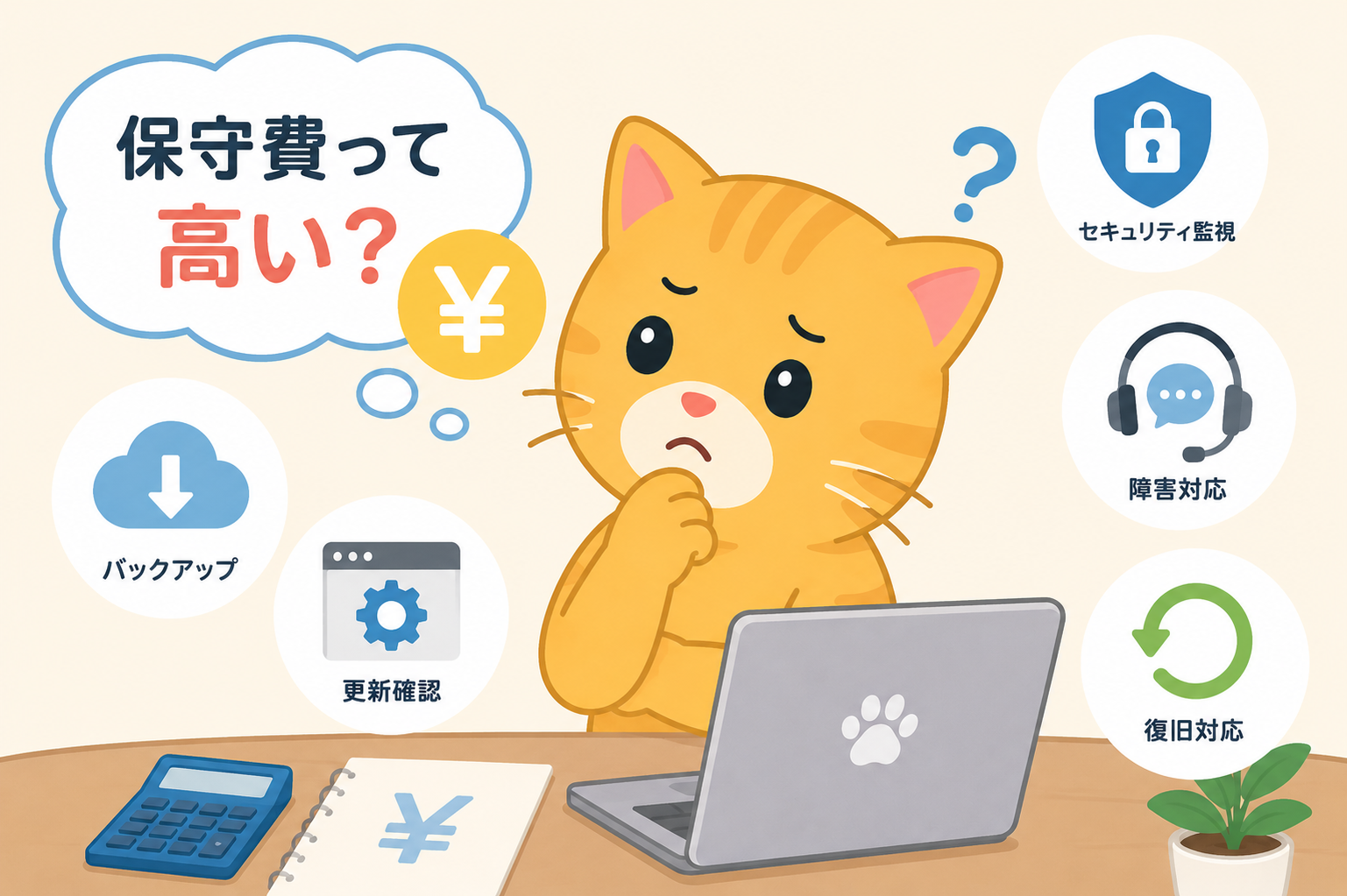 「WordPress保守費って高くない？」 そう感じる前に知っておきたい、“実際に何をしているのか”を整理しました。 サーバー代との違いや、止まると危険な保守作業も解説しています。