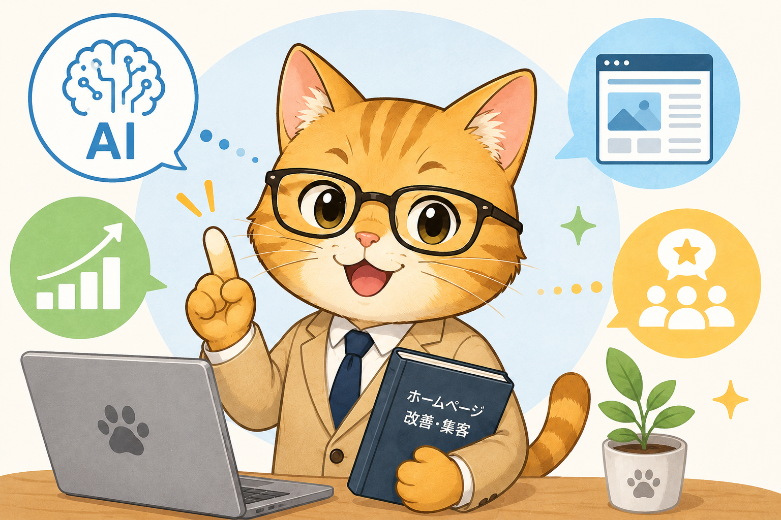 「AIに聞いたら御社が紹介された」 そんな時代が始まっています。 AIに選ばれる会社になるために、中小企業が今からホームページで準備しておきたいポイントを解説します。