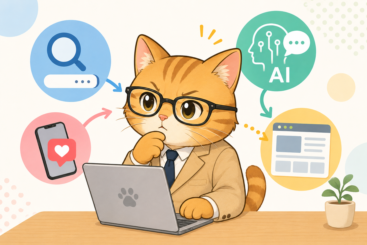 群馬県前橋市のホームページ制作会社 エルシー（株）では、WEB担当者に役立つ情報を毎日更新中！ 弊社の公式Xとフェイスブックをフォローしてお待ち下さい📱🐾